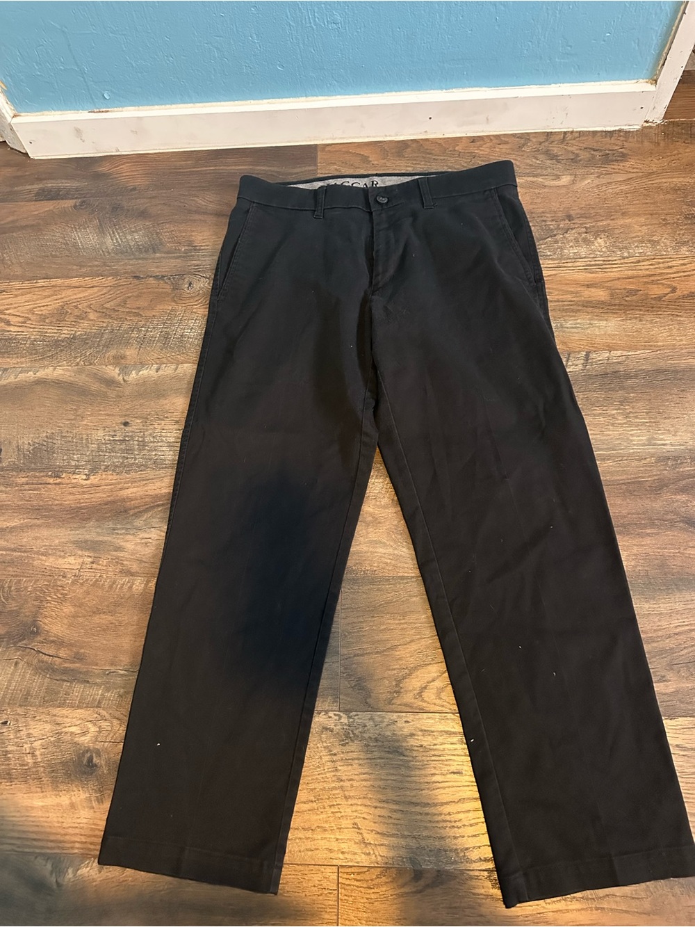 Haggar Black Men's Chinos - Straight Leg